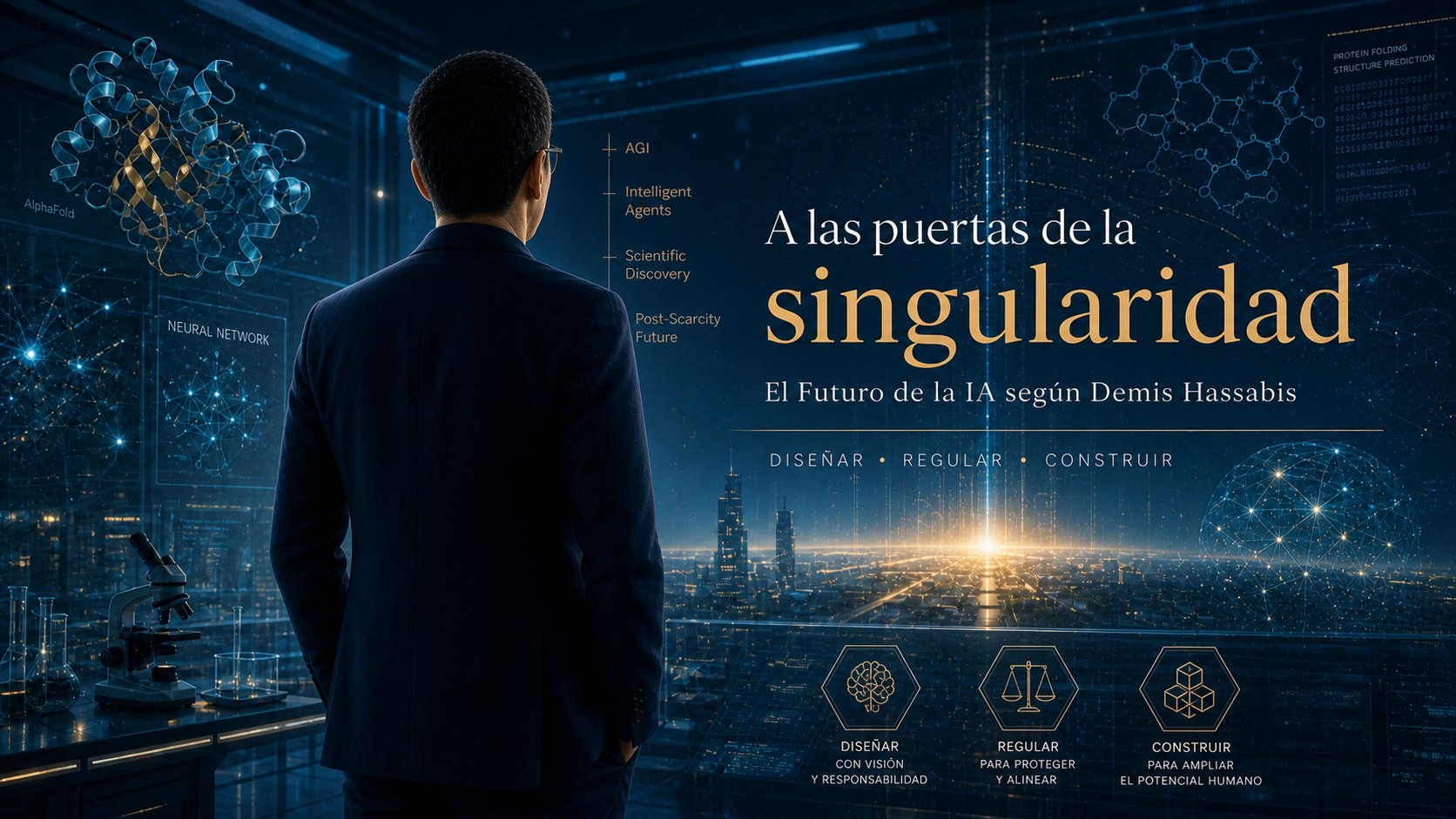 A las puestas de la Singularidad, debemos diseñar, regular y construir. El Futuro de la IA según Demis Hassabis